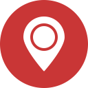 direction, gps, location, map, marker, navigation, red svg vector icon
