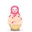 cream, matryoshka icon
