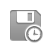 diskette,clock icon