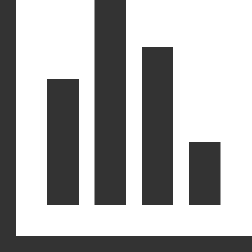 Histogram svg vector icon