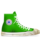 converse,green,dirty icon