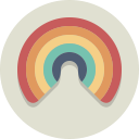 rainbow svg vector icon