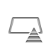 silver,pyramid icon