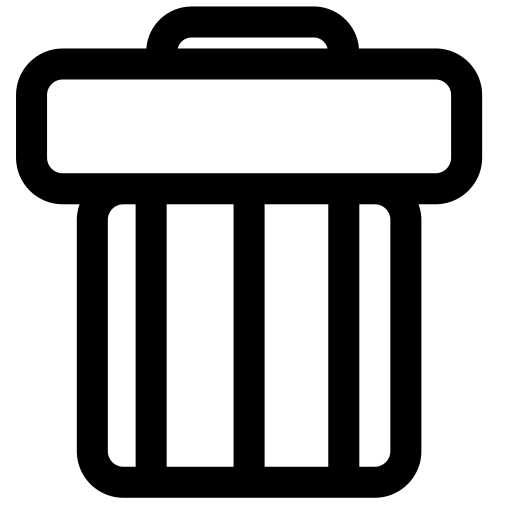 Dustbin svg vector icon