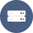 database, hosting, internet, rack, server, storage svg vector icon