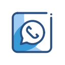 media, network, social, whatsapp svg vector icon