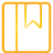 basic, book, bookmark, yellow icon