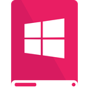 drive, pink, white, windows icon