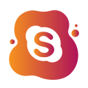aquarelle, bubble, gradient, liquid, pink, skype, watercolour, yellow svg vector icon