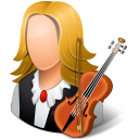 female, musician icon