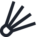 badmintor, birdie, game, health, sport svg vector icon