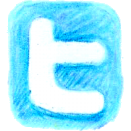 pencil, twitter icon
