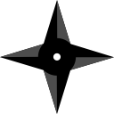 ninja, samurai, shuriken, star svg vector icon