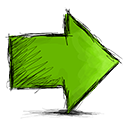 arrow, right icon