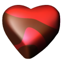 04, chocolate, hearts icon