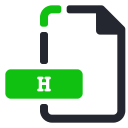 extension, file, h, program, programming svg vector icon
