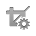 crop,gear icon