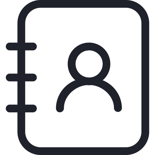 I Addressbook svg vector icon
