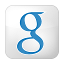 box, google, social, white icon