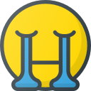 cry, emoji, emote, emot, emot svg vector icon