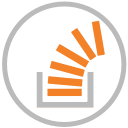 overflow, stack, stackoverflow svg vector icon