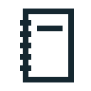 agenda, handbook, note, notebook, office svg vector icon