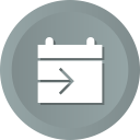 calendar, date, schedule, send, share svg vector icon