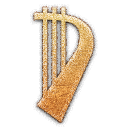 lute,embossed icon