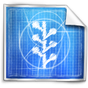 blue print, news vine icon