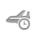plane,clock icon
