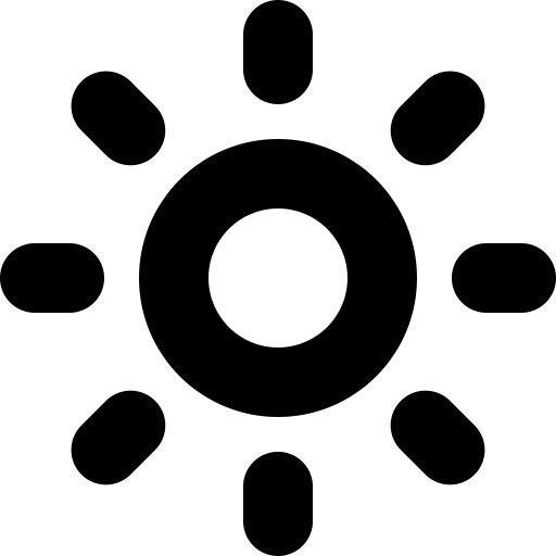 Brightness High svg vector icon