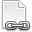 link, page, white icon