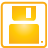 basic, disk, floppy, yellow icon