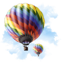 baloon, travel icon