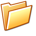 open,folder,orange icon