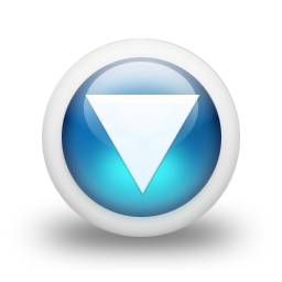glossy,blue,orb icon