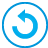 basic, blue, button, ccw, rotate icon