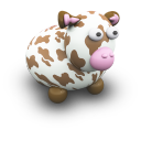 cowbrownaporcelaine,vista icon