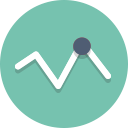 chart, graph, trends svg vector icon