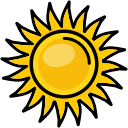 heat, nature, shine, sun, sunny svg vector icon