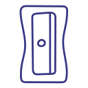pencil, sharpener svg vector icon