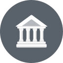 bank, banking, building, business, courthouse, finance svg vector icon