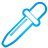 basic, blue, pipette icon