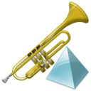 trumpet,level,instrument icon