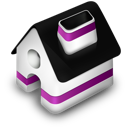 home, purple icon
