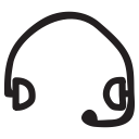 communication, device, earphone, headphone, headset, speaker, support svg vector icon