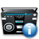 tape,recoder,info,information,about icon