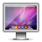 aurora, computer, glossy, monitor, screen, snowleopard icon