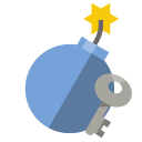 bomb,key icon