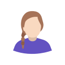 avatar, lady, user, woman svg vector icon